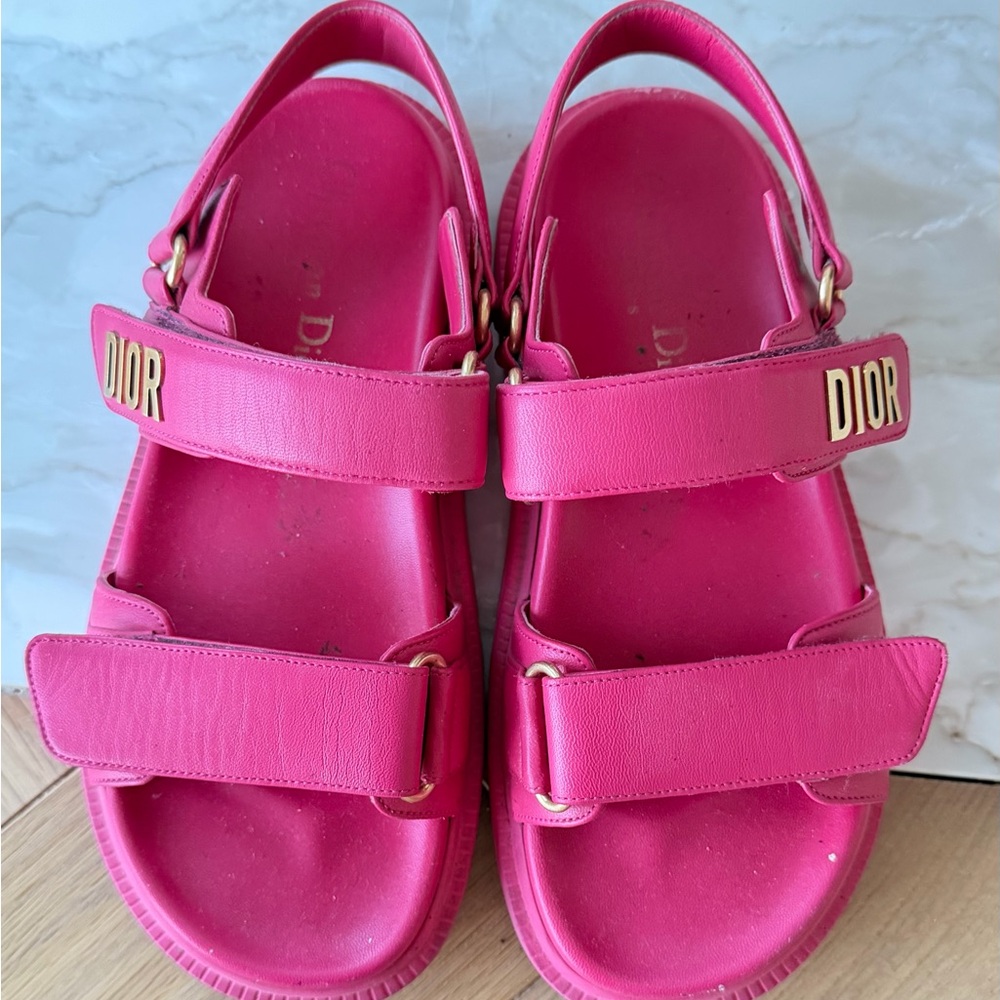 Christian Dior Fuchsia Strap Sandals